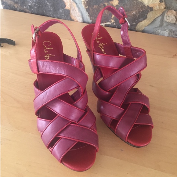 Cole Haan high heeled leather shoes size 9 - Picture 2 of 4